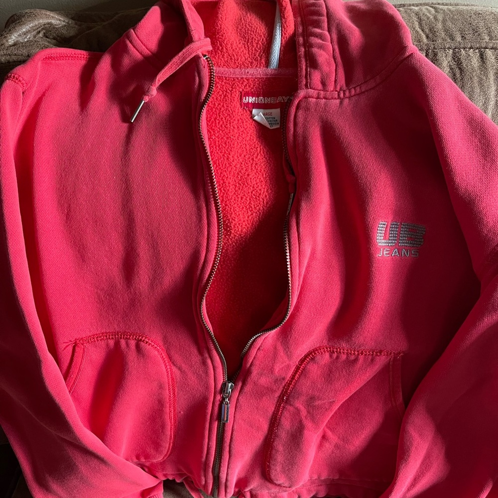 Vintage 90's Union Bay zip up
Hooded Sweatshirt Logo large vgc